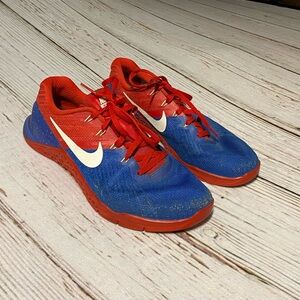Nike ID METCON 3 Sneakers Blue Red White Shoes Mays Size 9 Women America Colors